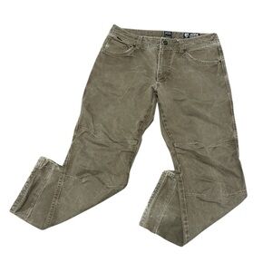 Kuhl Rydr Vintage Patina Dye Work Pants Outdoor Brown Khaki Mens 34x30